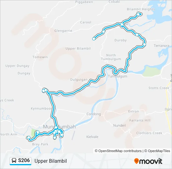 S206 Bus Line Map