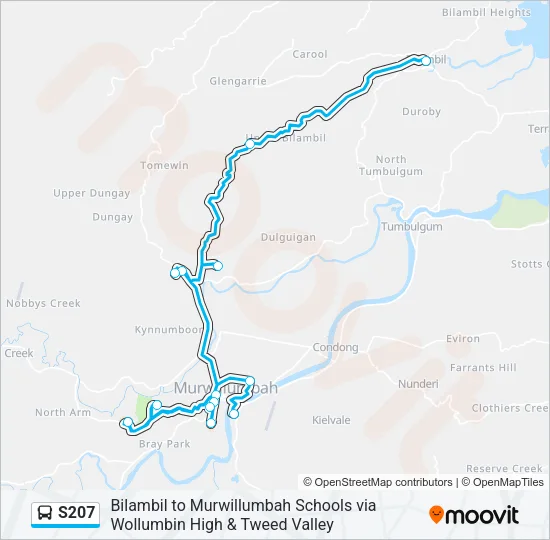 S207 Bus Line Map
