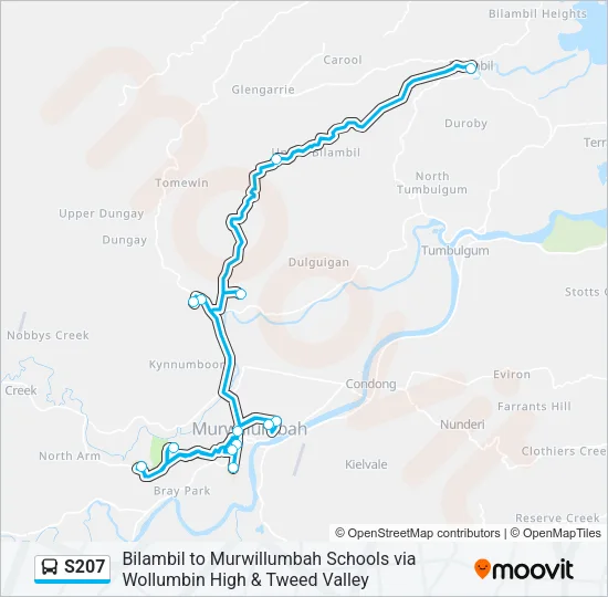 S207 Bus Line Map