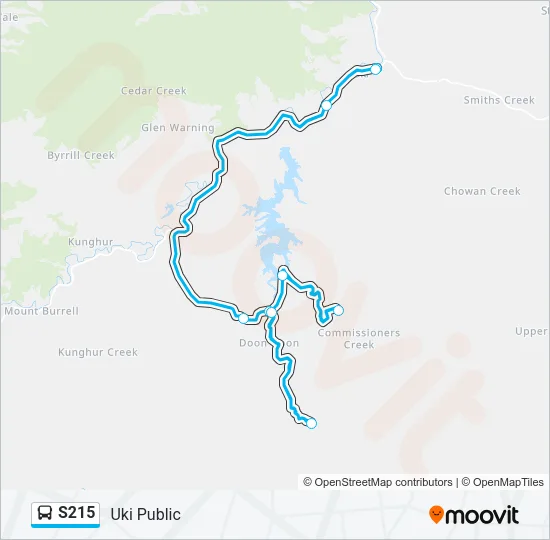 S215 Bus Line Map
