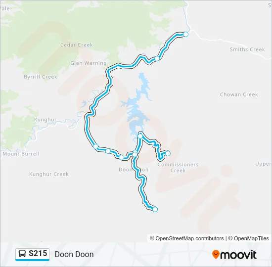 S215 Bus Line Map