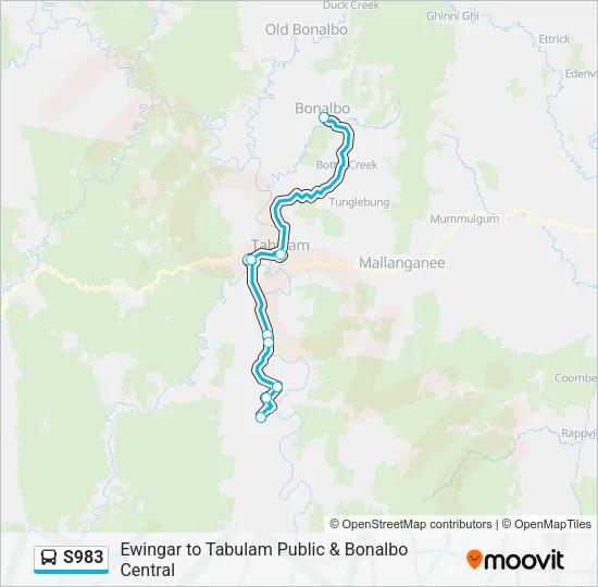 S983 Bus Line Map