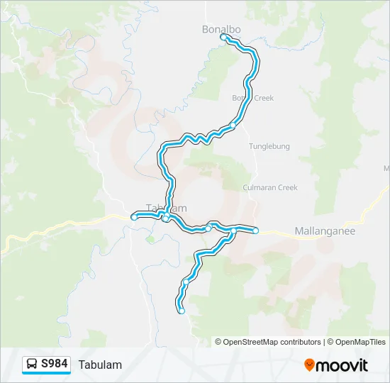 S984 Bus Line Map
