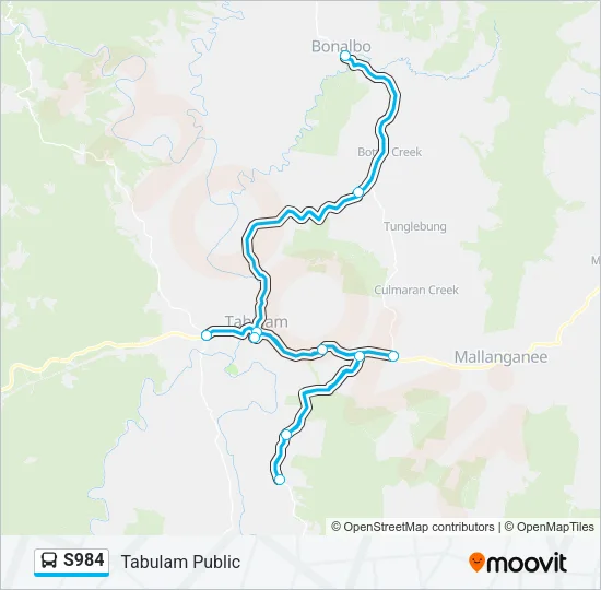 S984 Bus Line Map