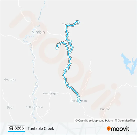 S266 Bus Line Map