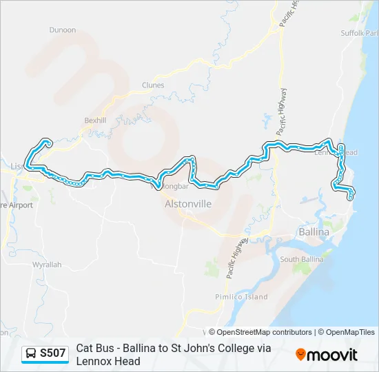 S507 Bus Line Map