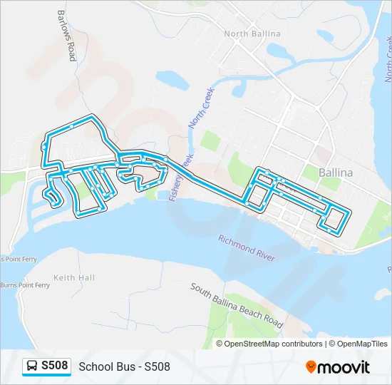 S508 Bus Line Map