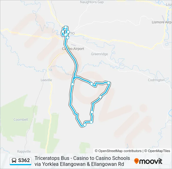 S362 Bus Line Map