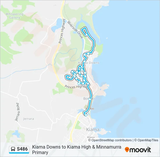 S486 Bus Line Map