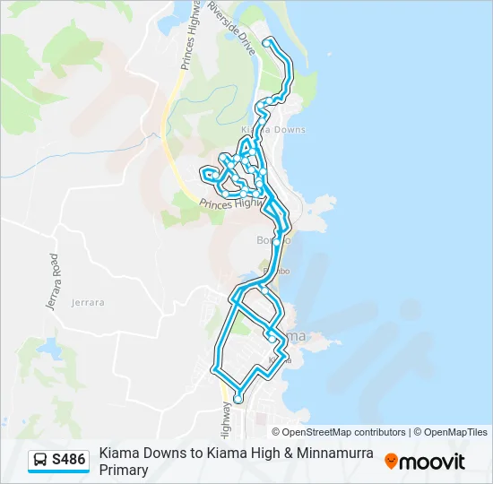 S486 Bus Line Map