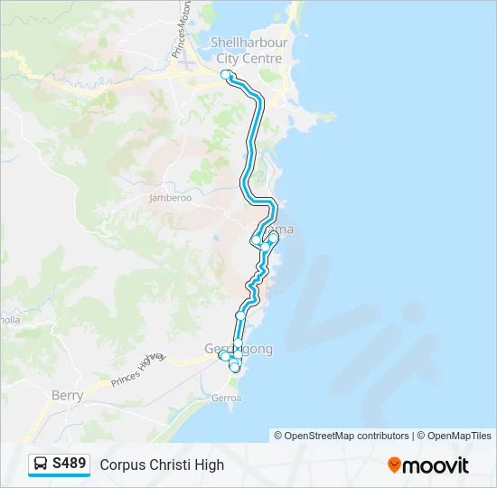 S489 Bus Line Map