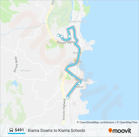 S491 Bus Line Map