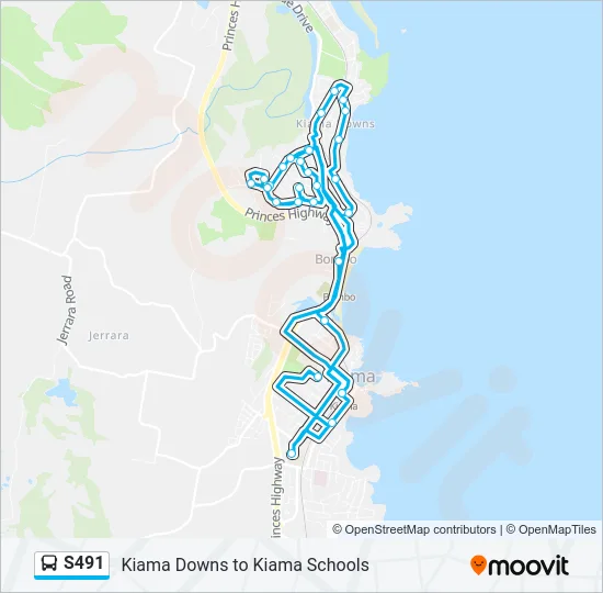 S491 Bus Line Map
