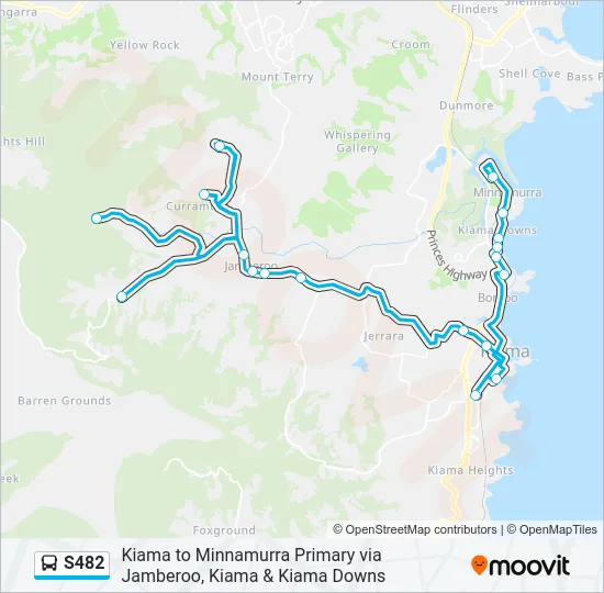 S482 Bus Line Map