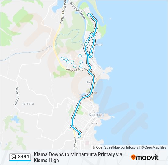 s494 Route: Schedules, Stops & Maps - Kiama Downs (Updated)