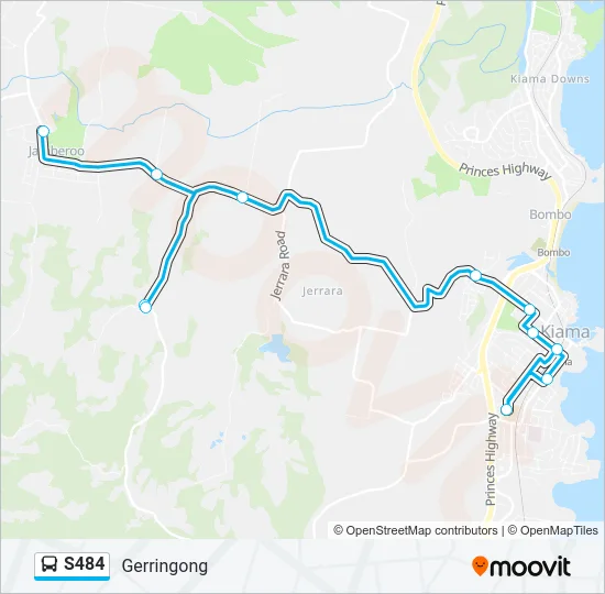 S484 Bus Line Map