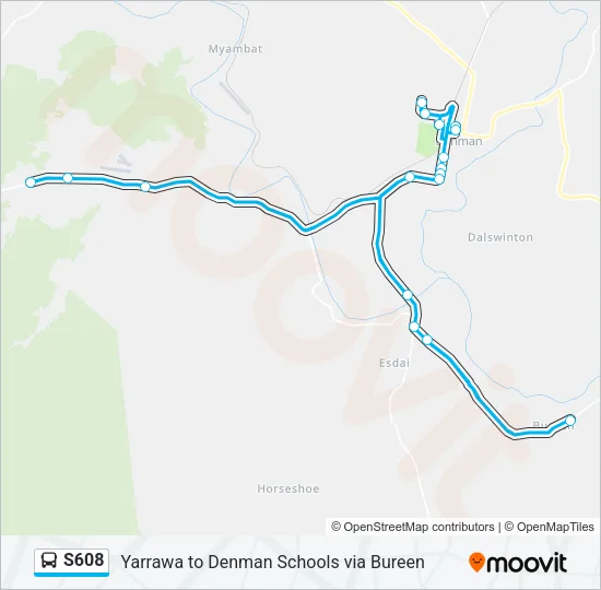S608 Bus Line Map