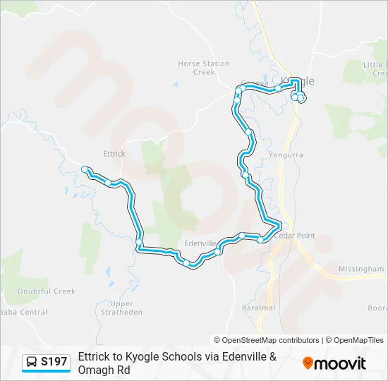 Kyogle Map S197 Route: Schedules, Stops & Maps - Kyogle Schools (Updated)