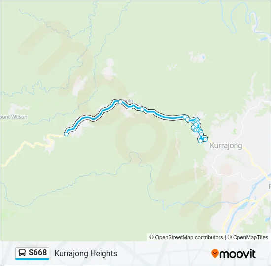 S668 Bus Line Map
