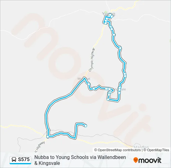 S575 Bus Line Map