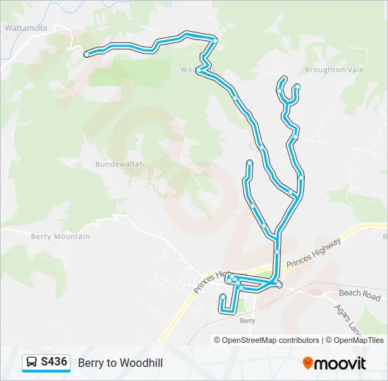 S436 Bus Line Map