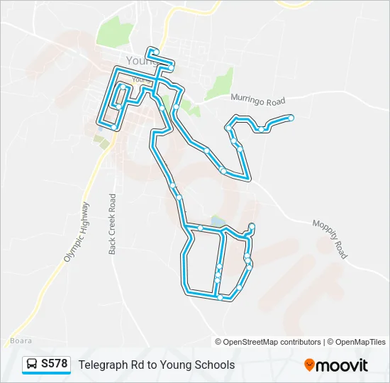 S578 Bus Line Map