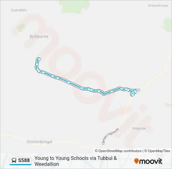 S588 Bus Line Map