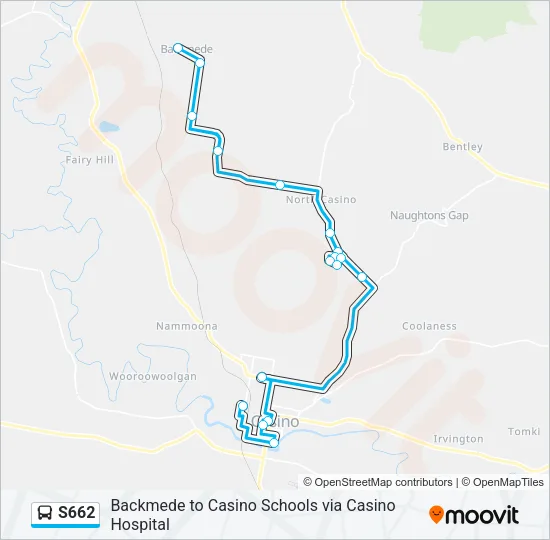 S662 Bus Line Map