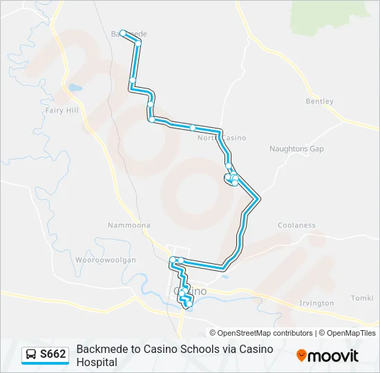 S662 Bus Line Map