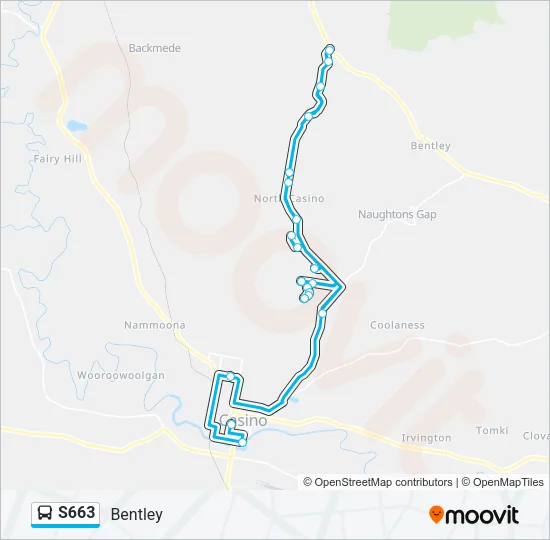 S663 Bus Line Map