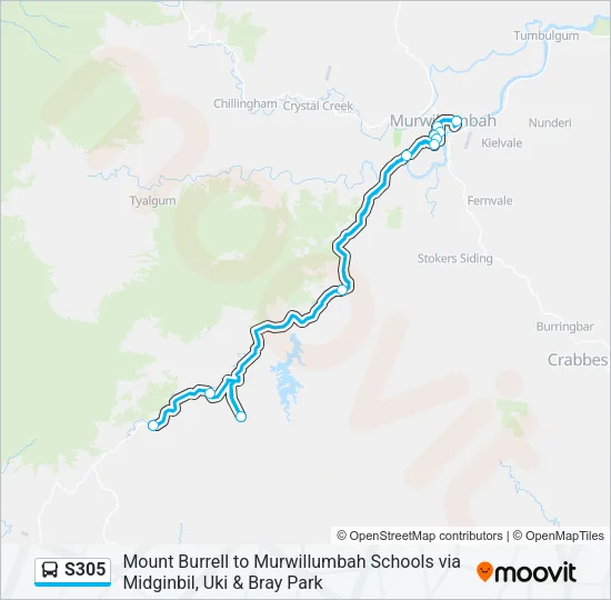 S305 Bus Line Map