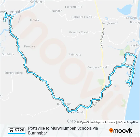 S720 Bus Line Map