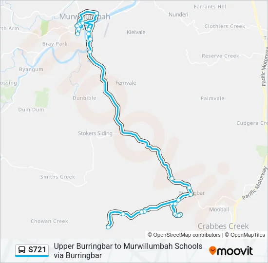 S721 Bus Line Map