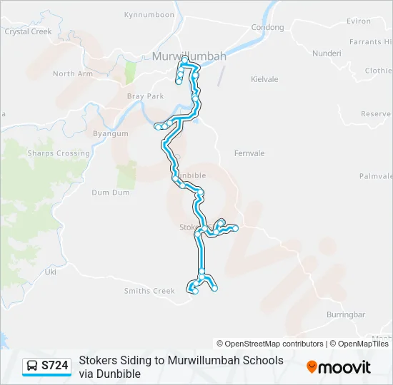 S724 Bus Line Map
