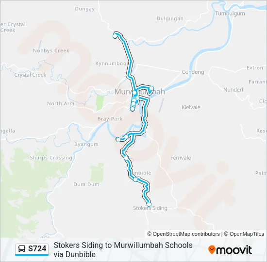 S724 Bus Line Map