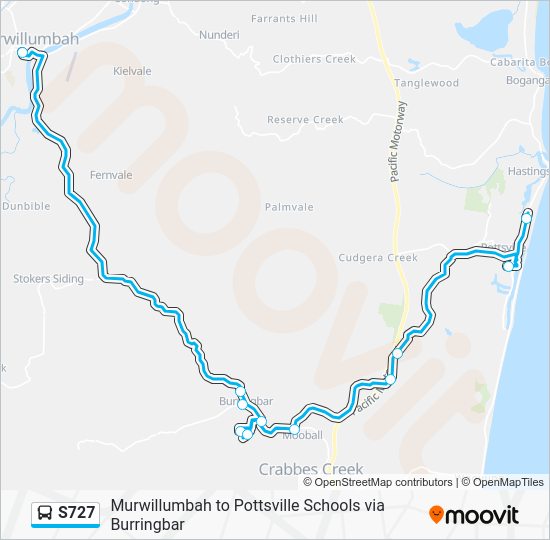 s727 Route Schedules, Stops & Maps Pottsville (Updated)