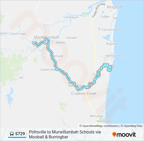 S729 Bus Line Map