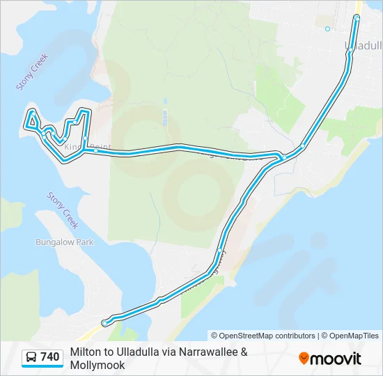 740 Route: Schedules, Stops & Maps - Ulladulla (Updated)