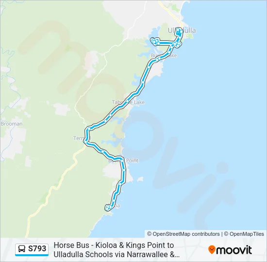 S793 Bus Line Map