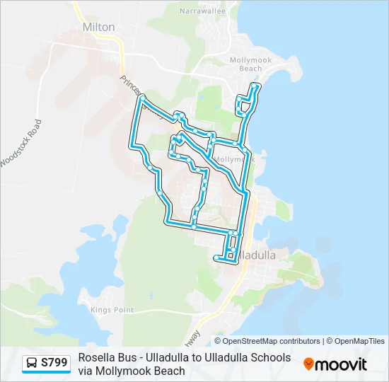 S799 Bus Line Map