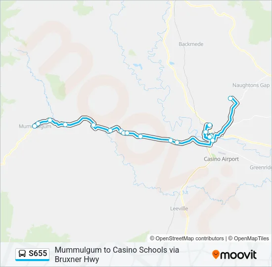 S655 Bus Line Map