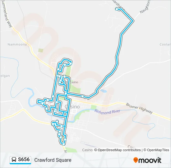 S656 Bus Line Map