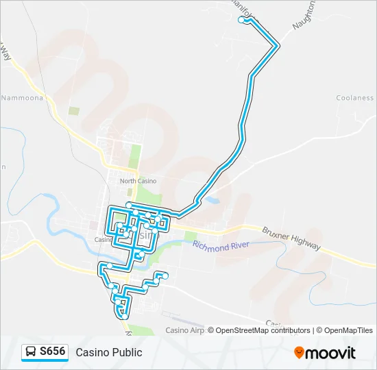S656 Bus Line Map