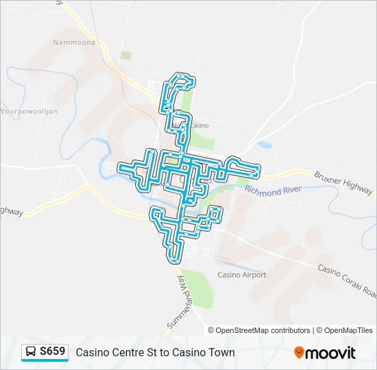 S659 Bus Line Map