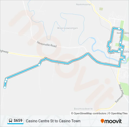 S659 Bus Line Map