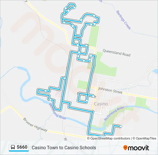 S660 Bus Line Map