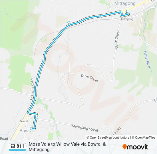 811 Bus Line Map