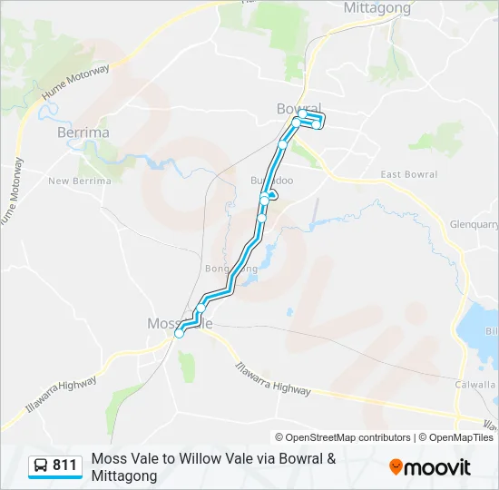 811 Bus Line Map