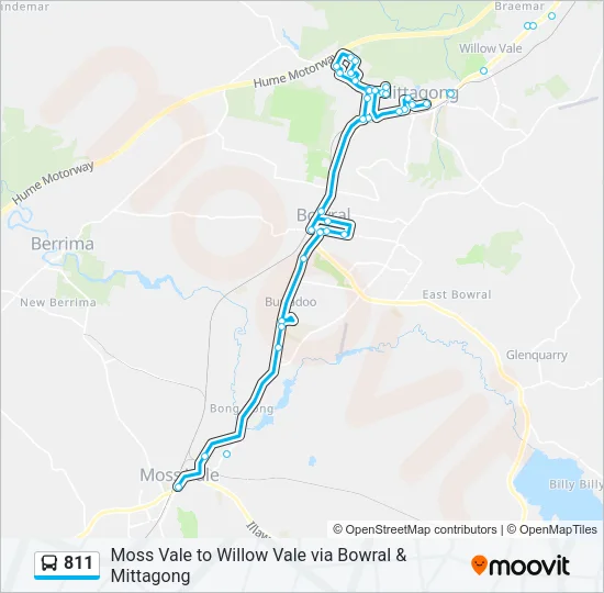 811 Bus Line Map