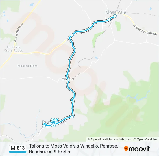 813 Bus Line Map
